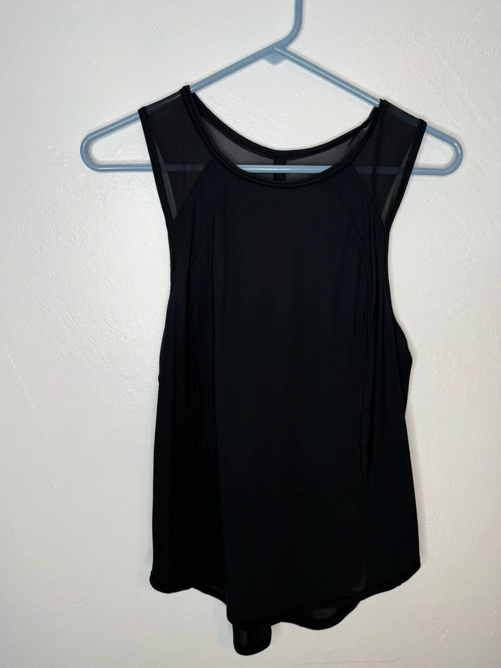 Lululemon Black Mesh Back Racerback Athletic Tank Top